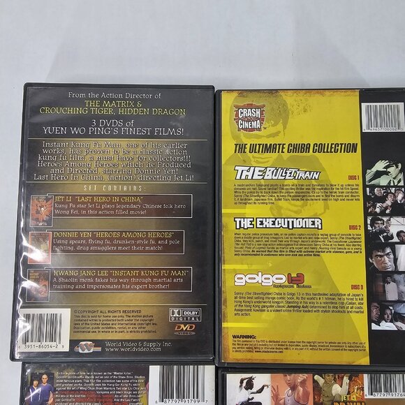 Kung Fu Action DVD Lot Jet Li Sonny Chiba Bruce Lee Gordon Liu 10 Movie Set - Picture 7 of 10